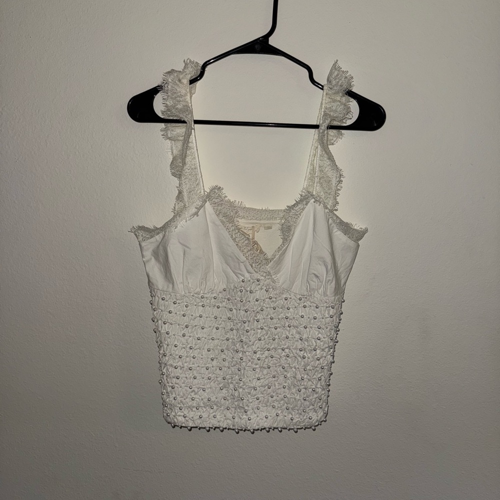 Anthropologie bridal tank top